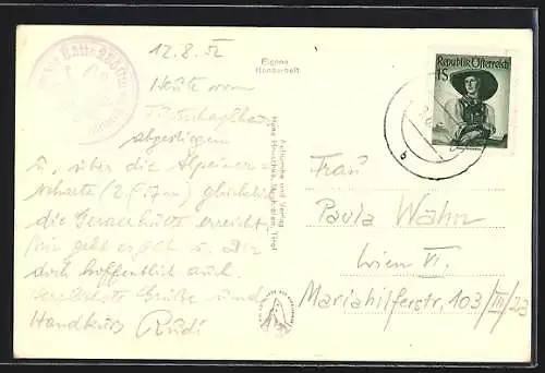 Foto-AK Hans Hruschka Nr. 946: Geraerhütte mit Schrammacher