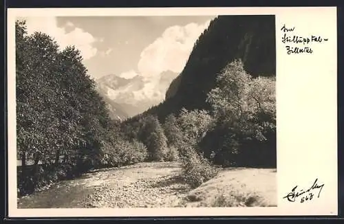 Foto-AK Hans Hruschka Nr. 567: Im Stillupptal, Zillertalregion