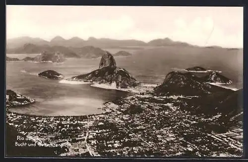 AK Rio de Janeiro, Bucht und Gesamtansicht