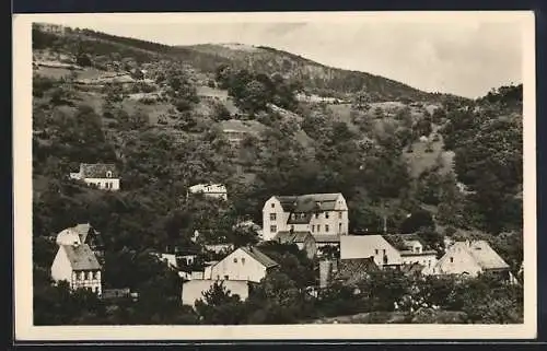 AK Krupka /Teplice, Ortsansicht am Berghang