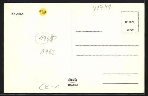 AK Krupka, Totalansicht aus der Vogelschau