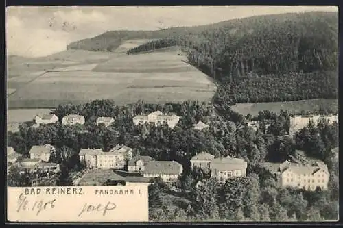 AK Bad Reinerz, Panoramablick über die Ortschaft