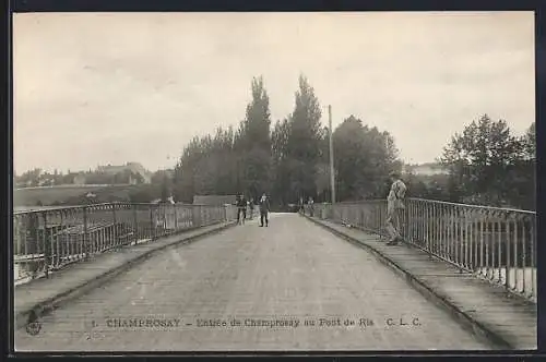 AK Champrosay, Entrée de Champrosay au Pont de Ris