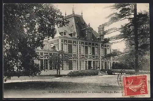 AK Marolles-en-Hurepoix, Château, Vue du Parc