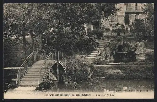 AK Verrières-le-Buisson, Vue sur le Lac