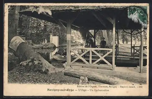 AK Savigny-sur-Orge, L`Orge, Un Embarcadère