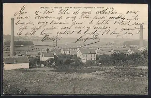 AK Corbeil, Vue de la grande Papeterie d`Essonne