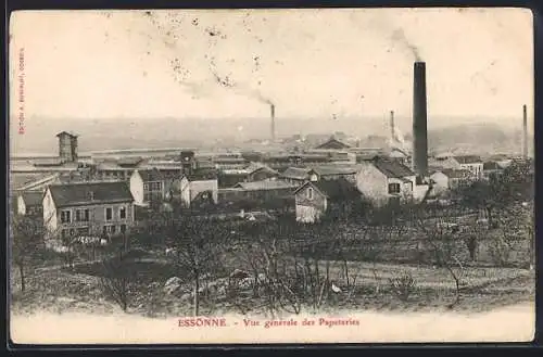 AK Essonne, Vue générale des Papeteries