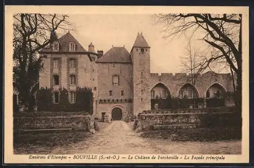 AK Bouville, Le Château de Farcheville, La Facade principale