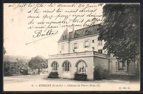 AK Etrechy, Château de Pierre Brou à Étréchy