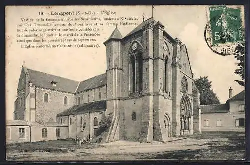 AK Longpont, L`église de l`ancienne abbaye des Bénédictins du XIIe siècle