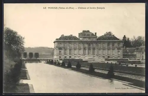 AK Le Marais, Château et jardin francais