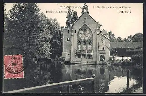 AK Crosne, Le Moulin de Senlis sur l`Yerres