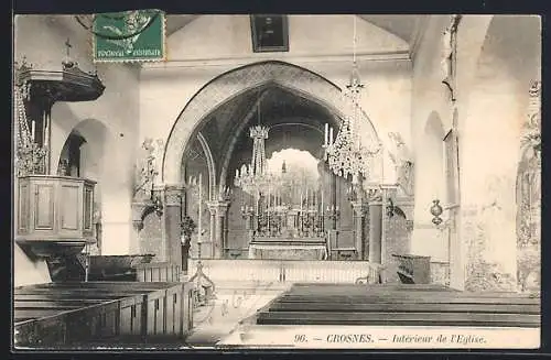 AK Crosnes, Intérieur de l`Église