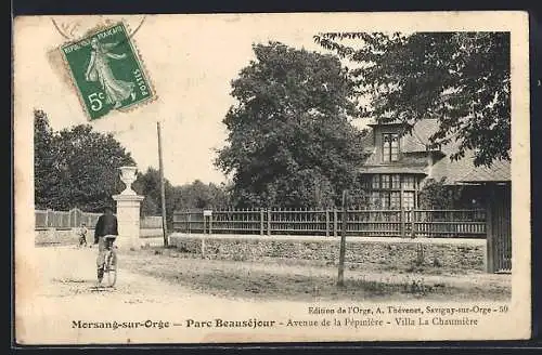 AK Morsang-sur-Orge, Parc Beauséjour, Avenue de la Pépinière, Villa La Chaumière