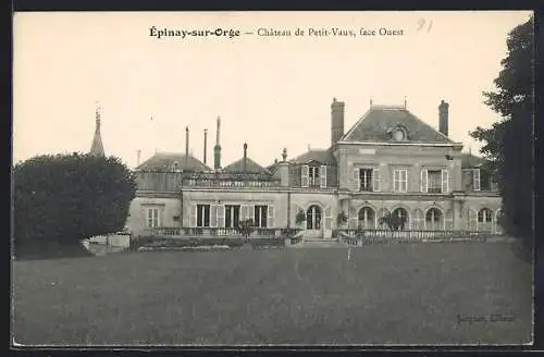 AK Épinay-sur-Orge, Château de Petit-Vaux, face Ouest