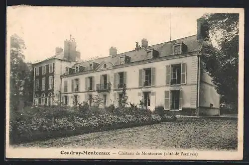 AK Coudray-Montceaux, Château de Montceaux (côté de l`arrivée)