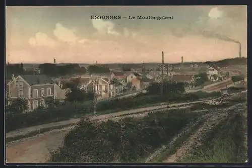 AK Essonnes, Le Moulin-Galant et vue sur la ville industrielle