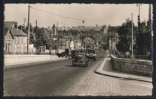 AK Corbeil-Essonnes, Perspective de la Rue de Paris