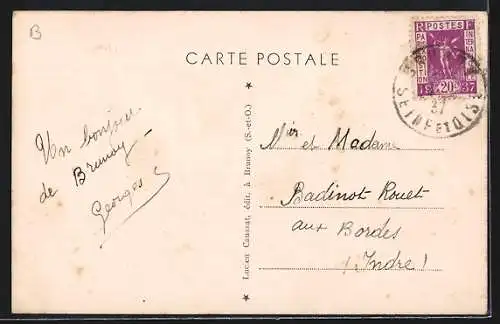 AK Brunoy, La Route Nationale et la Pyramide