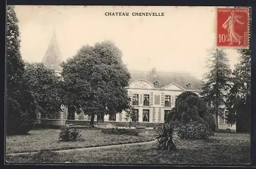 AK Chenevelle, Vue du Château et de son parc verdoyant