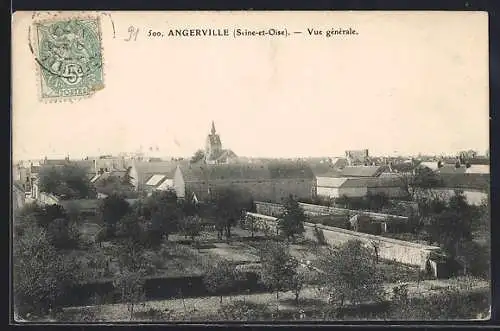 AK Angerville, Vue générale