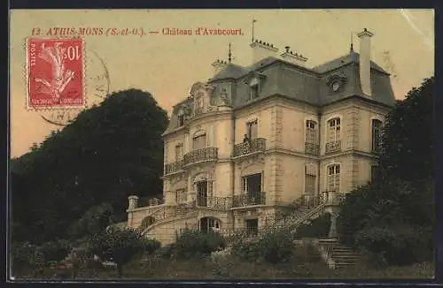 AK Athis-Mons, Château d`Avaucourt