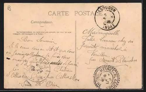 AK Athis-Mons, Rue de la Montagne d`Athis avec passage voûté en pierre