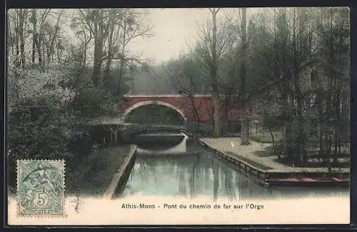 AK Athis-Mons, Pont du chemin de fer sur l`Orge