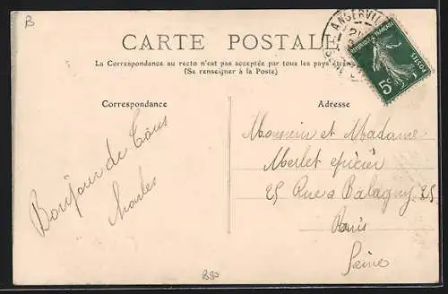 AK Angerville, Souvenir d`Angerville avec vues multiples de la ville