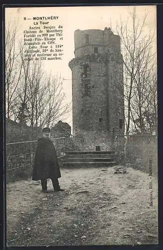 AK Montlhéry, La Tour de l`ancien donjon du château de Montlhéry