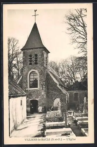 AK Villiers-le-Bâcle, L`église et son cimetière adjacent