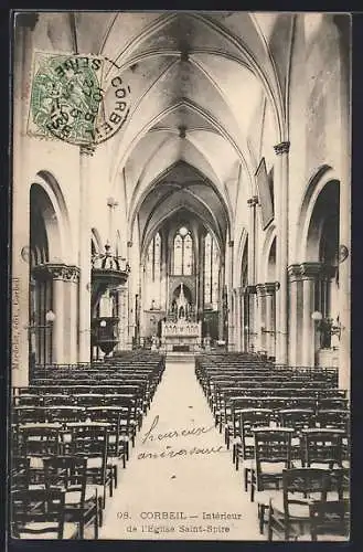 AK Corbeil, Intérieur de l`Église Saint-Spire