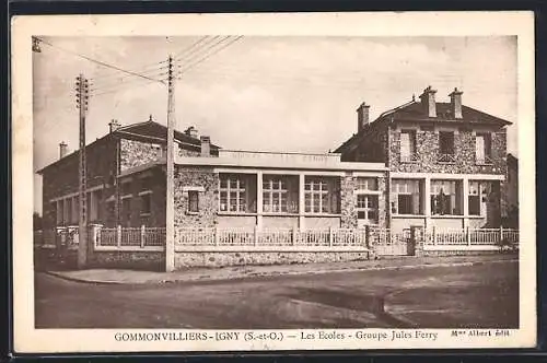 AK Gommonvilliers-Igny, Les Écoles, Groupe Jules Ferry