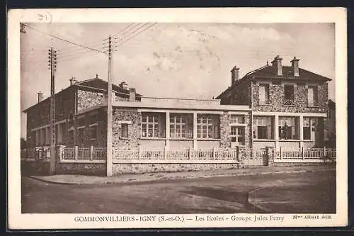 AK Gommonvilliers-Igny, Les Écoles, Groupe Jules Ferry