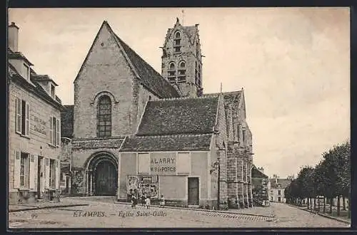 AK Étampes, Église Saint-Gilles