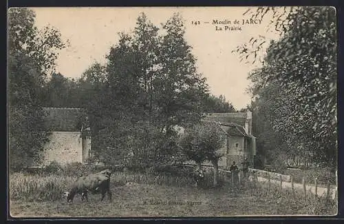 AK Jarcy, Moulin et prairie verdoyante