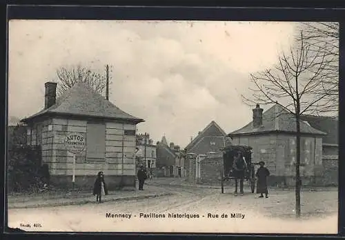 AK Mennecy, Pavillons historiques, Rue de Milly