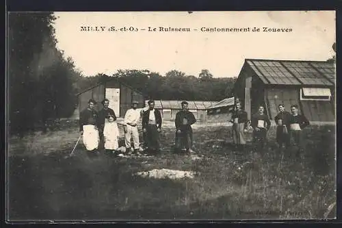 AK Milly, Le Ruisseau, Cantonnement de Zouaves