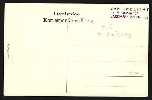 AK Josefstadt, Königgrätzer Gasse mit Geschäft von S. Müller