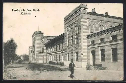 AK Bos. Brod, Kolodvor-Bahnhof