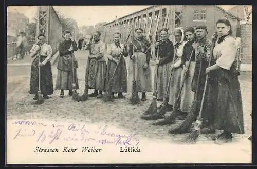 AK Lüttich, Strassen-Kehr-Weiber