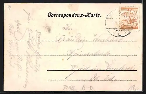 AK Weilbach, Krämerei Zagler, Ortsansicht