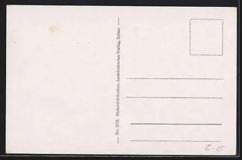 AK Weimar / Thüringen, die Weimarhalle, Schwan auf einem Gewässer