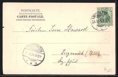 AK Weimar / Thüringen, Ansicht der Füstengruft