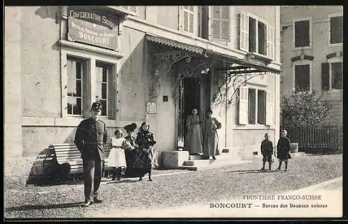 AK Boncourt, Frontière Franco-Suisse, Bureau des Douanes suisses