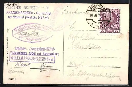 AK Puchberg am Schneeberg, St. Elisabeth-Kirchlein auf dem Schneeberg