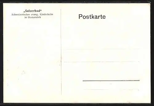AK Kleinzell, Salzerbad, Schweizerisches evangelisches Kinderheim