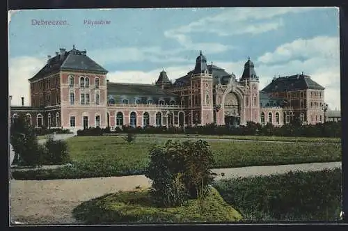 AK Debrecen / Debreczin, Palyaudvar, Bahnhof