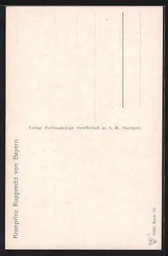 Künstler-AK Kronprinz Rupprecht von Bayern in Uniform